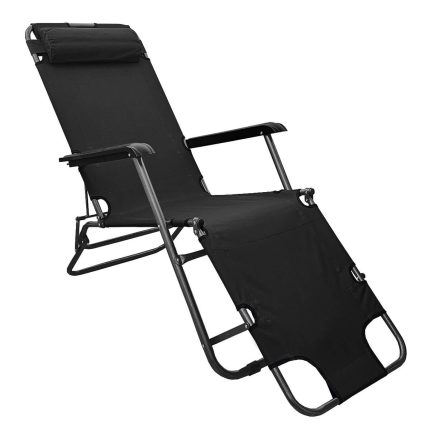 blac lounge garden chair