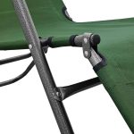 folding garden lounger green liderwood 178 7