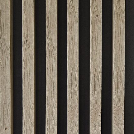 wall slats oak sonoma HDF panel lamella laths