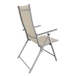 garden chair lara beige foldable liderwood 1