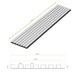 Acoustic Wall Slats on Felt Golden Oak 2,1x30,5,cm – 2,7 m - Image 5