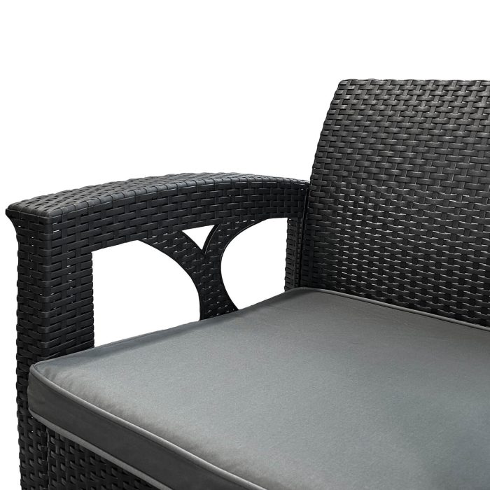 Garden Furniture Set with 4-Seater Technorattan Sofia Anthracite - Image 2