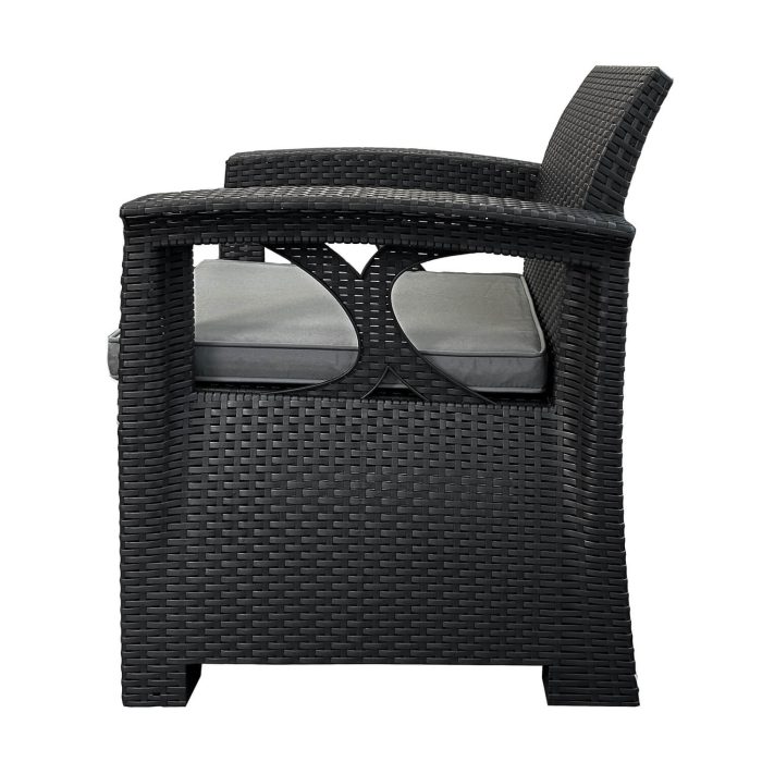 Garden Furniture Set with 4-Seater Technorattan Sofia Anthracite - Image 5