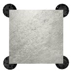 Stoneware Decking Tile Quarzo Silver Gray 60x60x2 cm - Image 3