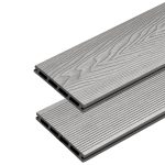3D Classic Composite Decking Board Warm Gray - 4 m