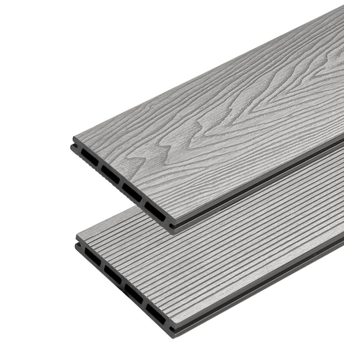 3D Classic Composite Decking Board Warm Gray - 4 m - Image 1