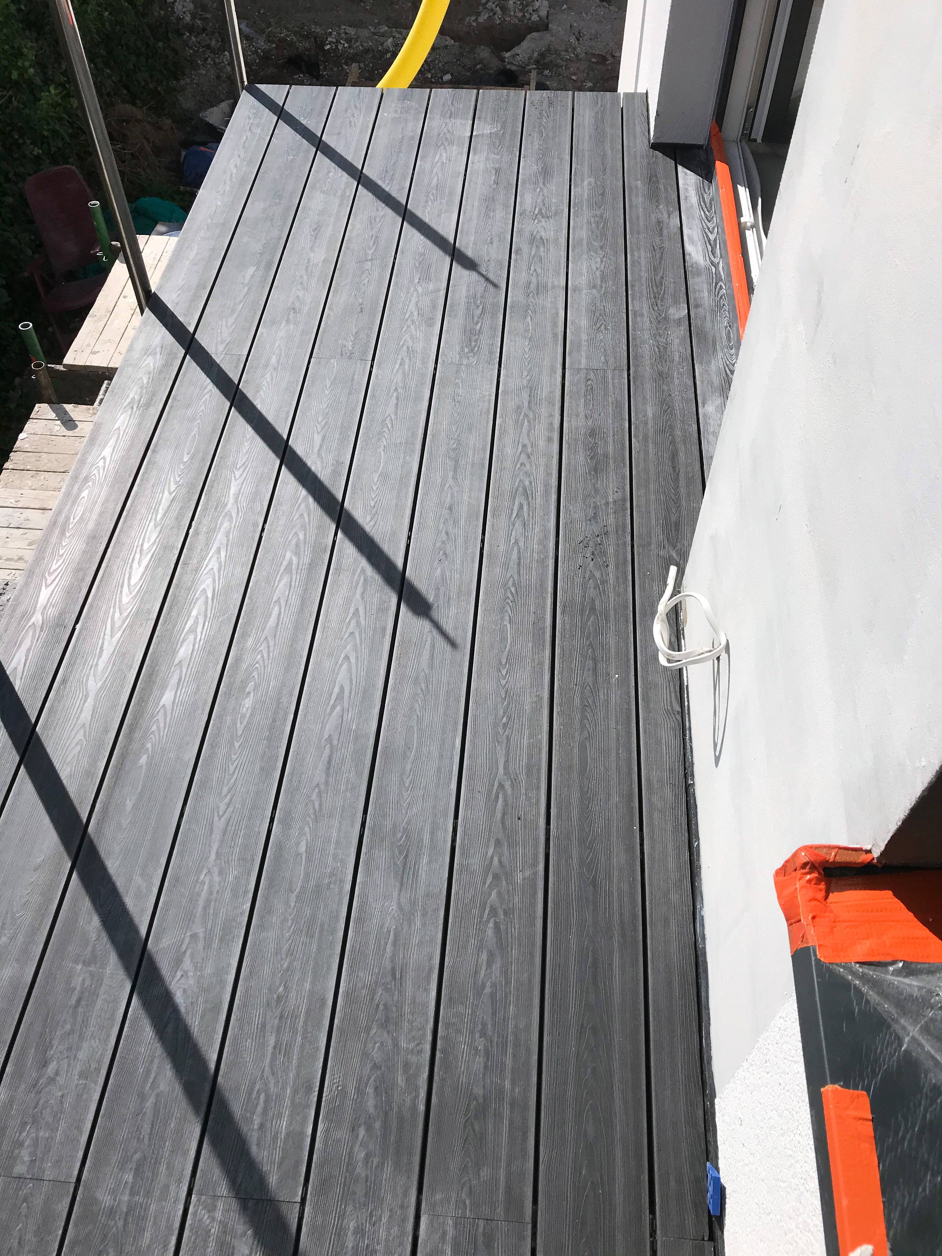 balkon z deski kompozytowej 3d antarcyt