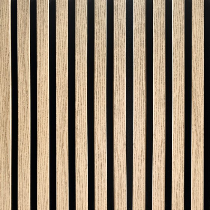 Acoustic Wall Slats on Felt Light Oak 2,1x30,5,cm – 2,7 m - Image 1