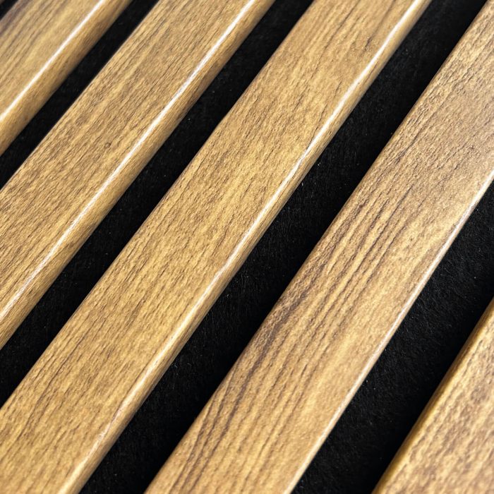 Acoustic Wall Slats on Felt Golden Oak 2,1x30,5,cm – 2,7 m - Image 3