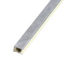 Starter Slatted Trim Glitter Gray 2,4 x 2,4 cm – 2,7 m