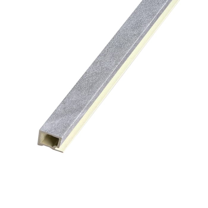 Starter Slatted Trim Glitter Gray 2,4 x 2,4 cm – 2,7 m - Image 1