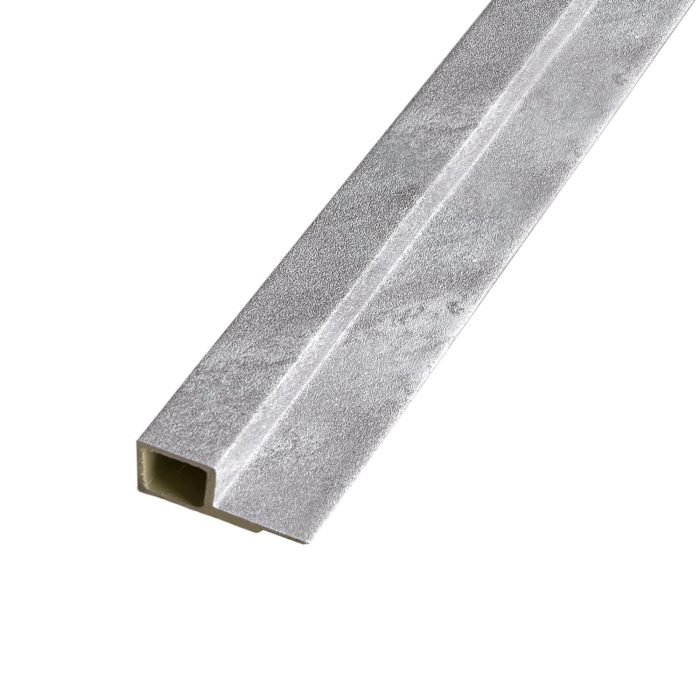 Finishing Slatted Trim Glitter Gray 2,4 x 4,3 cm – 2,7 m - Image 1