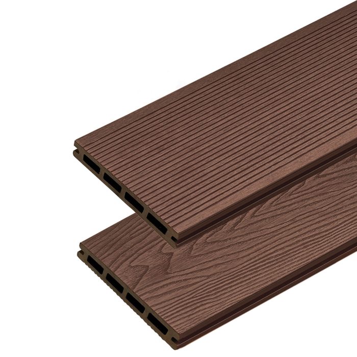 3D Classic Composite Decking Board Dark Brown - 2,2 m - Image 2