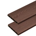 3D Classic Composite Decking Board Dark Brown - 2,2 m