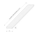 Skirting Trim Classic Dark Brown - 2,4 m - Image 4