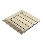 Premium Composite Decking Tile Left Corner Ecru - Image 5